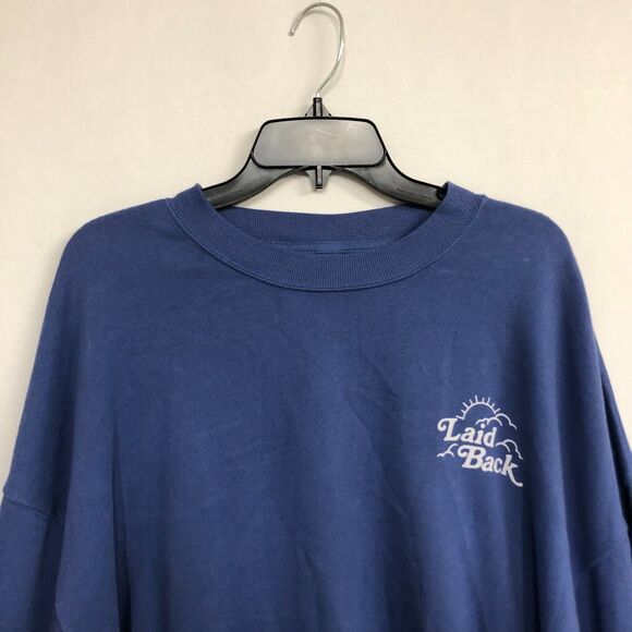 Old Navy Women Pullover Sweatshirt Top Size XL X-Large Blue Cotton Blend B169 15 - Picture 8 of 13